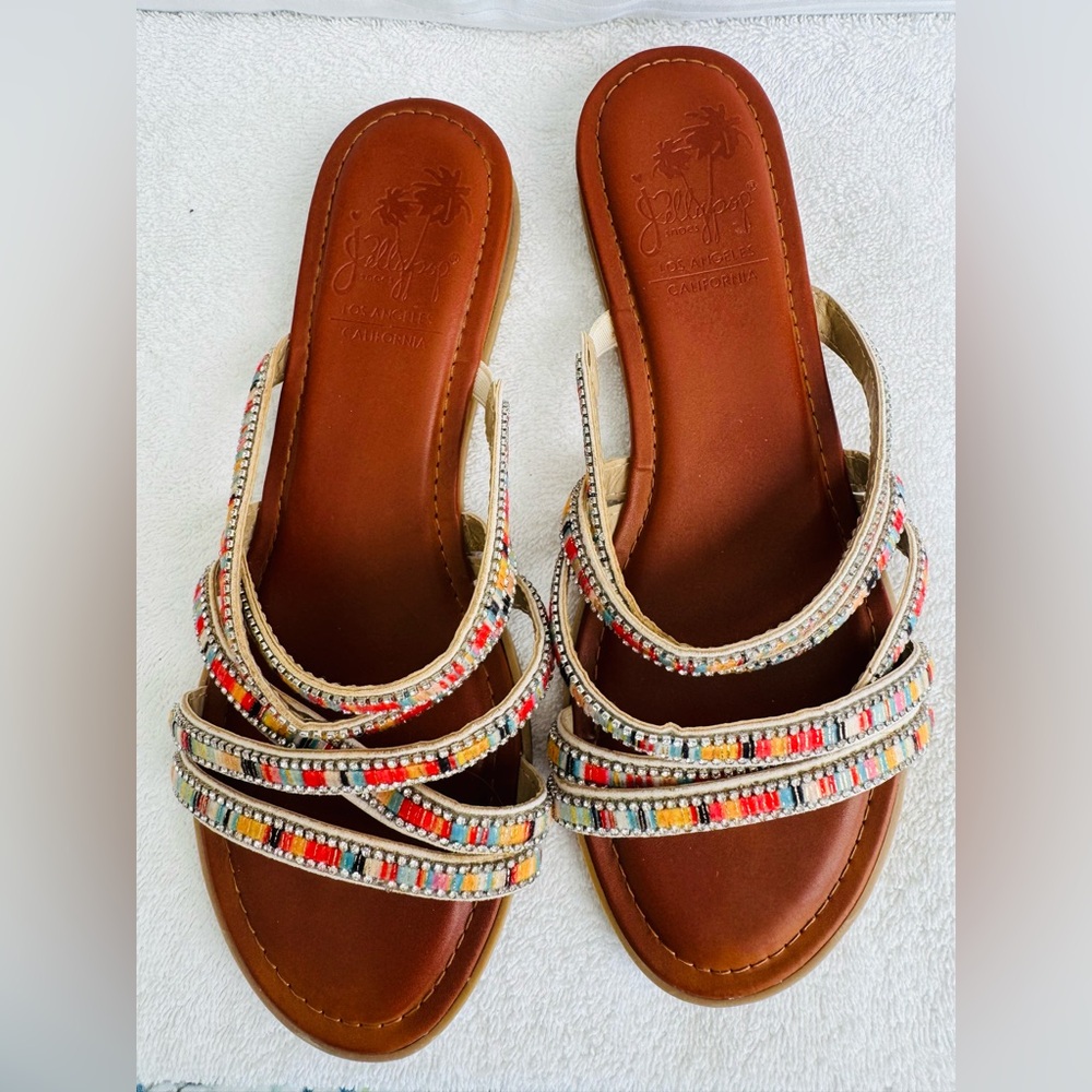 Jellypop Women's Glisten Boho Sandal Size 8.5 - Picture 3 of 5